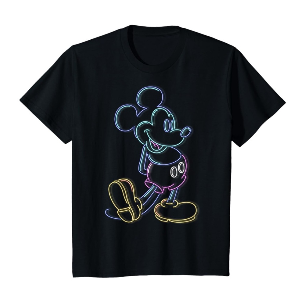 Neon Mickey Mouse Shirt, 2T